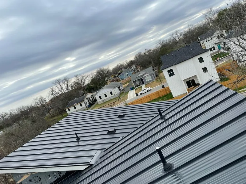 Standing seam metal roof panels with vents for Skylight Repair in Kannapolis